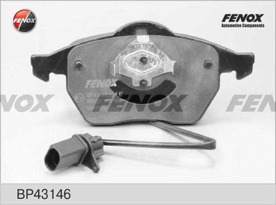 Fenox BP43146 - Тормозные колодки, дисковые, комплект autospares.lv