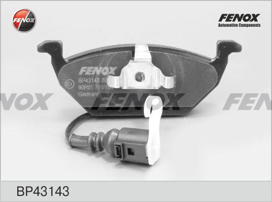 Fenox BP43143 - Тормозные колодки, дисковые, комплект autospares.lv