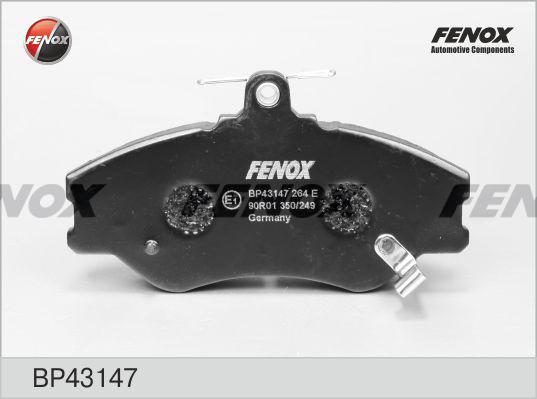 Fenox BP43147 - Тормозные колодки, дисковые, комплект autospares.lv