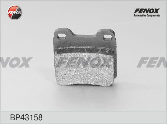 Fenox BP43158 - Тормозные колодки, дисковые, комплект autospares.lv