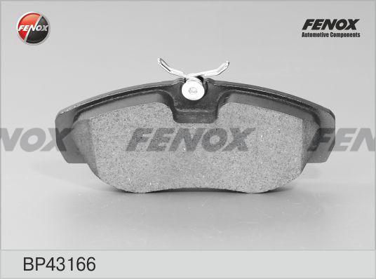 Fenox BP43166 - Тормозные колодки, дисковые, комплект autospares.lv