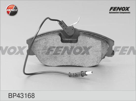 Fenox BP43168 - Тормозные колодки, дисковые, комплект autospares.lv