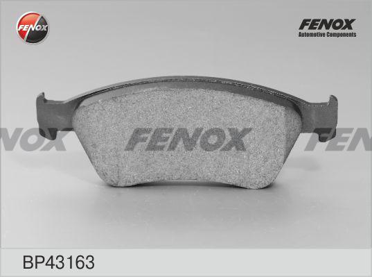 Fenox BP43163 - Тормозные колодки, дисковые, комплект autospares.lv