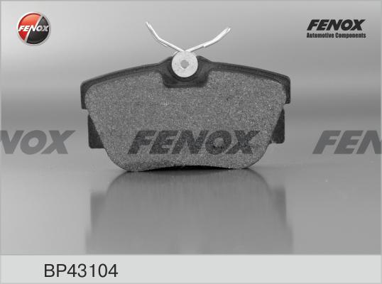 Fenox BP43104 - Тормозные колодки, дисковые, комплект autospares.lv