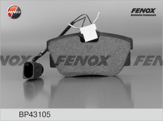 Fenox BP43105 - Тормозные колодки, дисковые, комплект autospares.lv