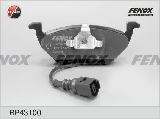 Fenox BP43100 - Тормозные колодки, дисковые, комплект autospares.lv