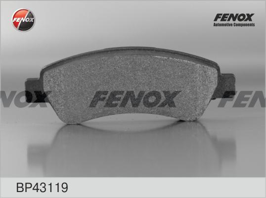 Fenox BP43119 - Тормозные колодки, дисковые, комплект autospares.lv