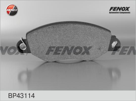 Fenox BP43114 - Тормозные колодки, дисковые, комплект autospares.lv