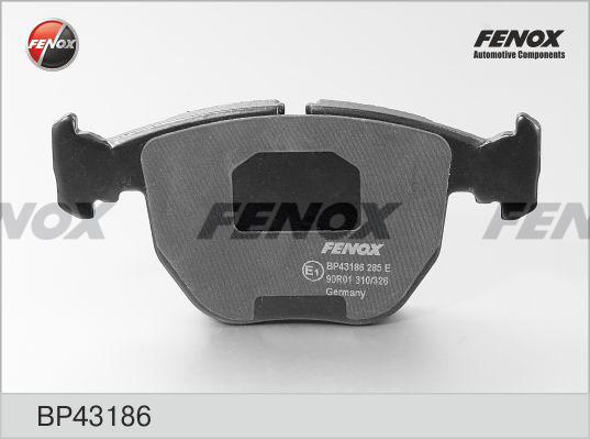 Fenox BP43186 - Тормозные колодки, дисковые, комплект autospares.lv