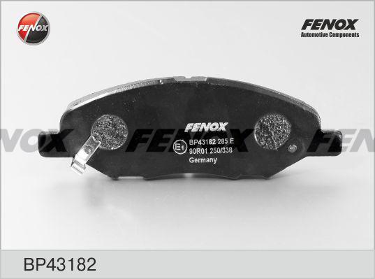 Fenox BP43182 - Тормозные колодки, дисковые, комплект autospares.lv