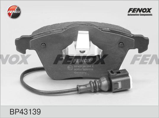 Fenox BP43139 - Тормозные колодки, дисковые, комплект autospares.lv