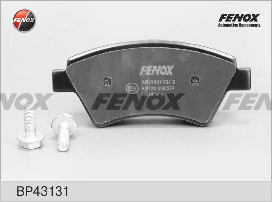 Fenox BP43131 - Тормозные колодки, дисковые, комплект autospares.lv