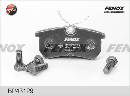 Fenox BP43129 - Тормозные колодки, дисковые, комплект autospares.lv