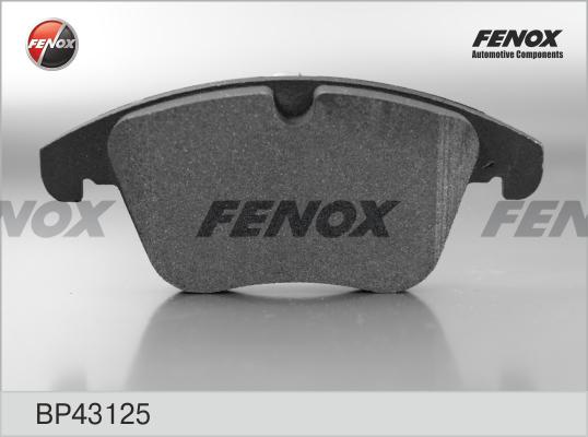 Fenox BP43125 - Тормозные колодки, дисковые, комплект autospares.lv