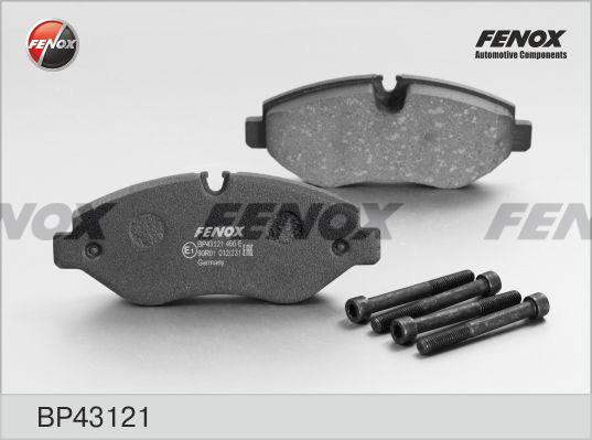 Fenox BP43121 - Тормозные колодки, дисковые, комплект autospares.lv