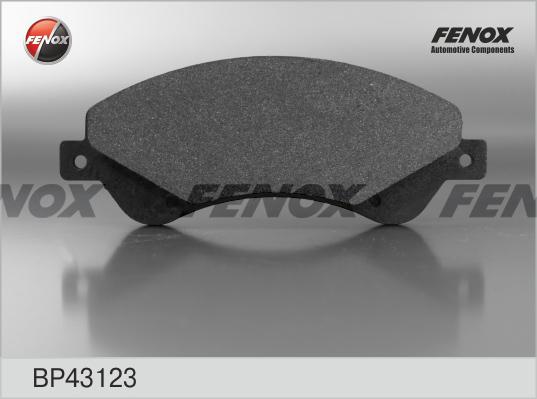 Fenox BP43123 - Тормозные колодки, дисковые, комплект autospares.lv