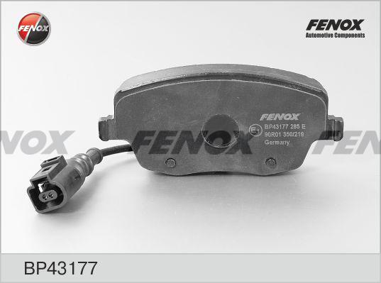 Fenox BP43177 - Тормозные колодки, дисковые, комплект autospares.lv