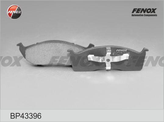 Fenox BP43396 - Тормозные колодки, дисковые, комплект autospares.lv