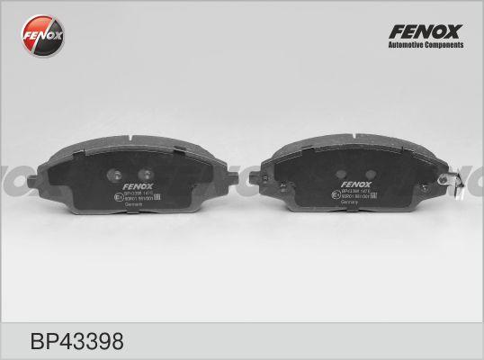 Fenox BP43398 - Тормозные колодки, дисковые, комплект autospares.lv