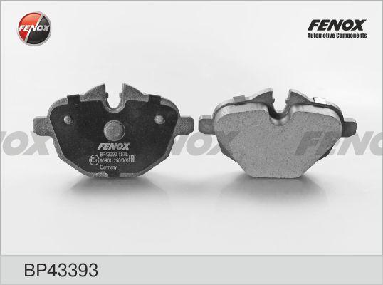 Fenox BP43393 - Тормозные колодки, дисковые, комплект autospares.lv