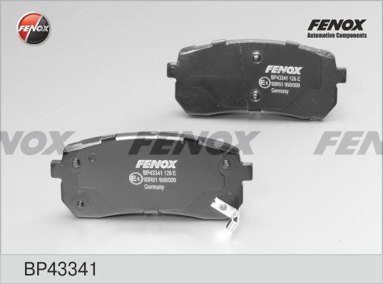 Fenox BP43341 - Тормозные колодки, дисковые, комплект autospares.lv