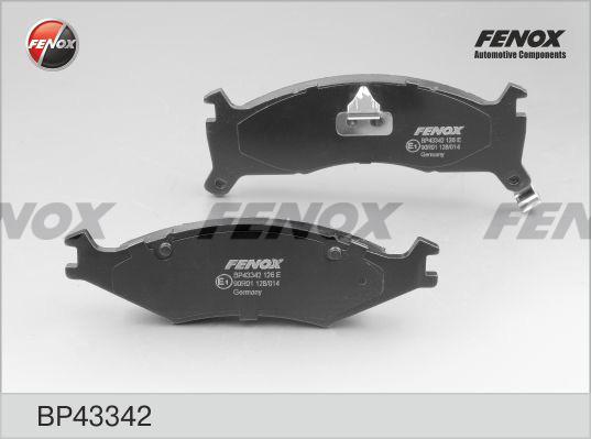 Fenox BP43342 - Тормозные колодки, дисковые, комплект autospares.lv