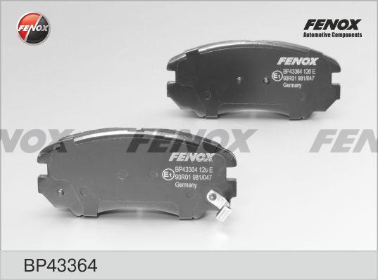 Fenox BP43364 - Тормозные колодки, дисковые, комплект autospares.lv