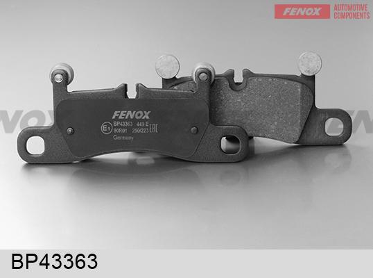 Fenox BP43363 - Тормозные колодки, дисковые, комплект autospares.lv