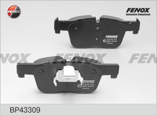 Fenox BP43309 - Тормозные колодки, дисковые, комплект autospares.lv