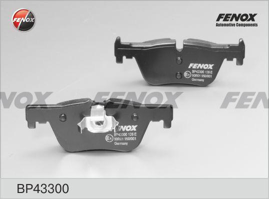 Fenox BP43300 - Тормозные колодки, дисковые, комплект autospares.lv