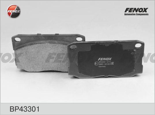 Fenox BP43301 - Тормозные колодки, дисковые, комплект autospares.lv