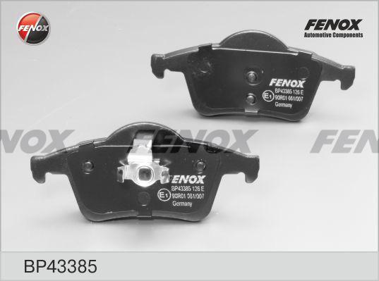 Fenox BP43385 - Тормозные колодки, дисковые, комплект autospares.lv
