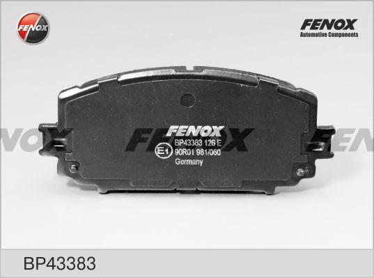 Fenox BP43383 - Тормозные колодки, дисковые, комплект autospares.lv