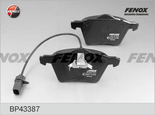 Fenox BP43387 - Тормозные колодки, дисковые, комплект autospares.lv