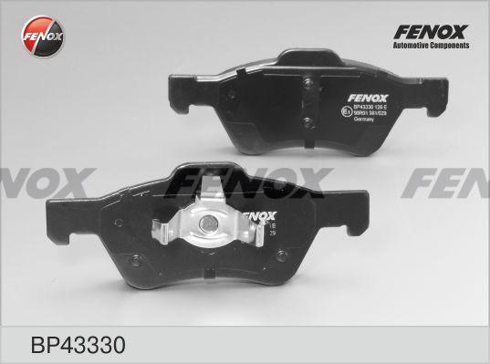 Fenox BP43330 - Тормозные колодки, дисковые, комплект autospares.lv