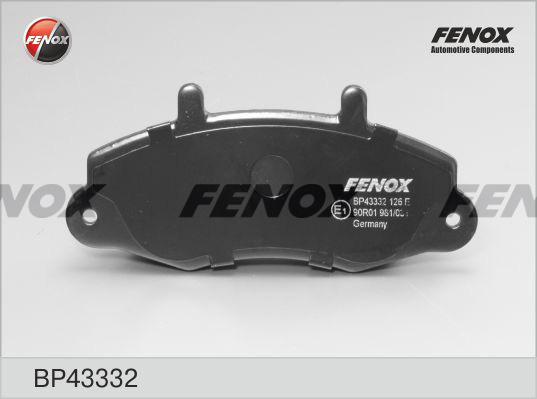 Fenox BP43332 - Тормозные колодки, дисковые, комплект autospares.lv