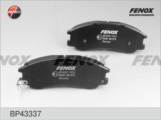 Fenox BP43337 - Тормозные колодки, дисковые, комплект autospares.lv