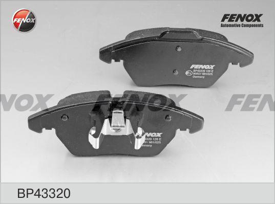 Fenox BP43320 - Тормозные колодки, дисковые, комплект autospares.lv