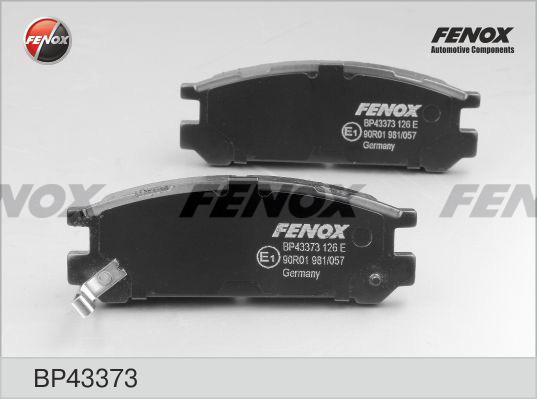 Fenox BP43373 - Тормозные колодки, дисковые, комплект autospares.lv