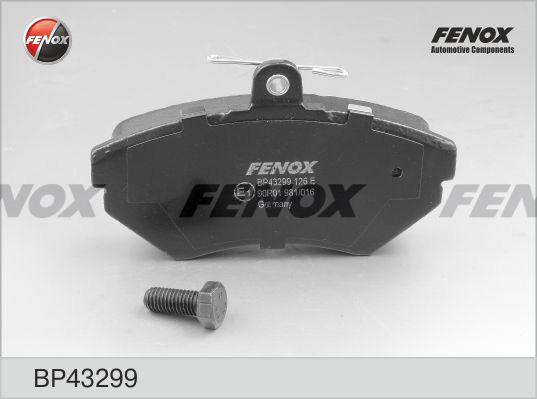 Fenox BP43299 - Тормозные колодки, дисковые, комплект autospares.lv