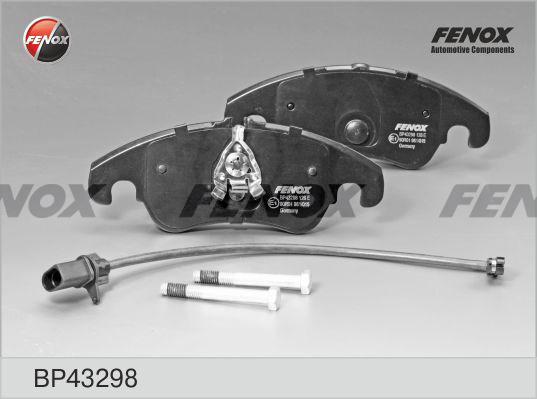 Fenox BP43298 - Тормозные колодки, дисковые, комплект autospares.lv