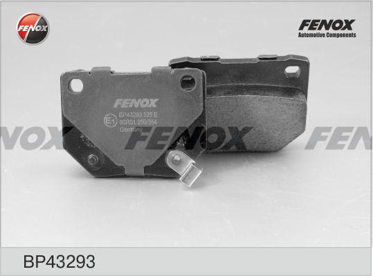 Fenox BP43293 - Тормозные колодки, дисковые, комплект autospares.lv