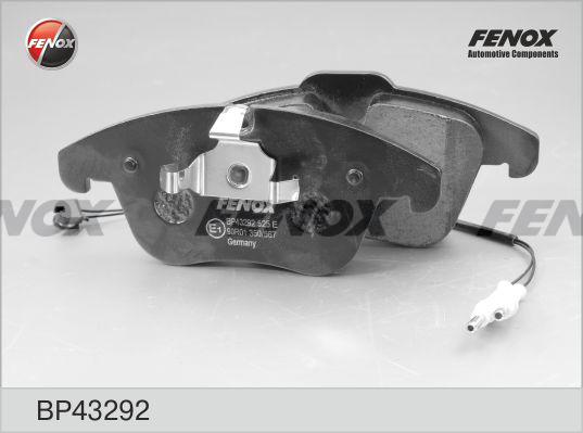 Fenox BP43292 - Тормозные колодки, дисковые, комплект autospares.lv