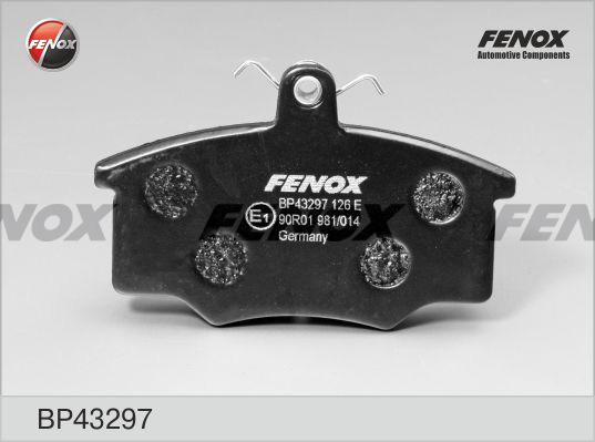 Fenox BP43297 - Тормозные колодки, дисковые, комплект autospares.lv