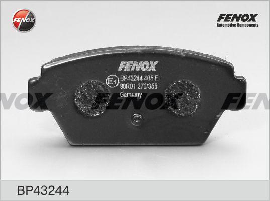 Fenox BP43244 - Тормозные колодки, дисковые, комплект autospares.lv