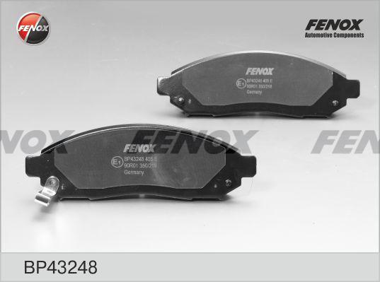 Fenox BP43248 - Тормозные колодки, дисковые, комплект autospares.lv