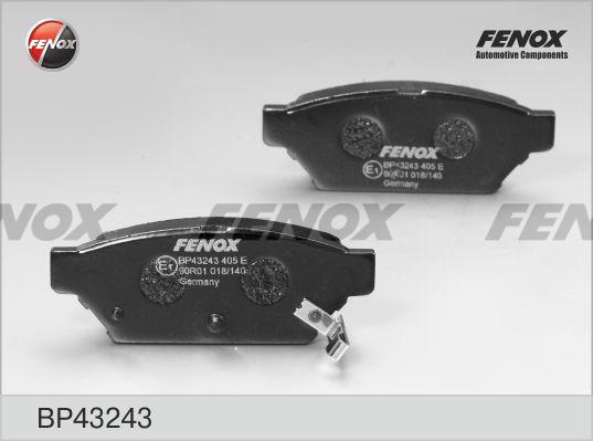 Fenox BP43243 - Тормозные колодки, дисковые, комплект autospares.lv