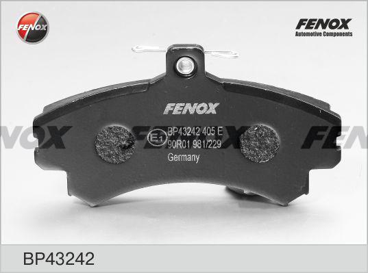 Fenox BP43242 - Тормозные колодки, дисковые, комплект autospares.lv