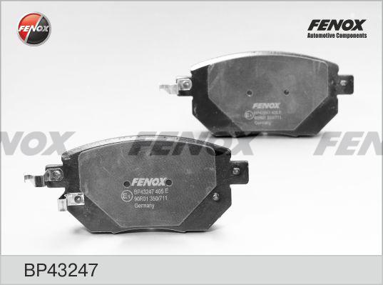 Fenox BP43247 - Тормозные колодки, дисковые, комплект autospares.lv