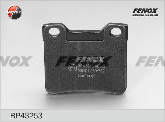 Fenox BP43253 - Тормозные колодки, дисковые, комплект autospares.lv